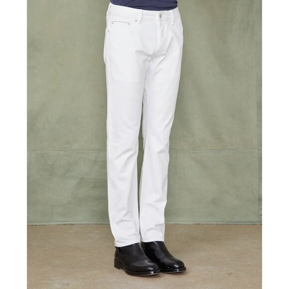 Officine Generale Slim Fit Japanese Selvedge Denim Jeans 28 Mens White $315 - Picture 1 of 14